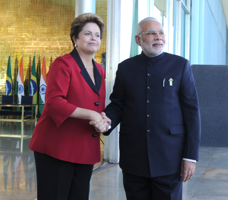 PM meets Brazilian President Dilma Rousseff in Brasilia