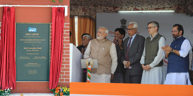 PM dedicates Chutak hydropower station to the Nation in Kargil