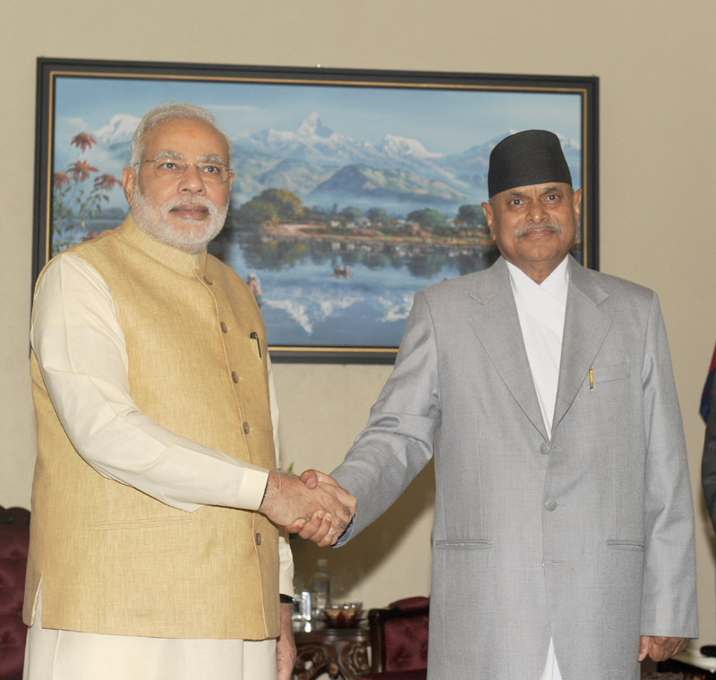 PM meets President of Nepal, Dr. Ram Baran Yadav