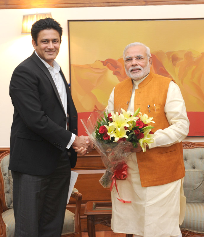 Former cricketer Anil Kumble calls on PM