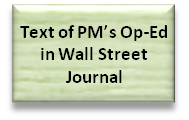 Text of PM’s Op-Ed in Wall Street Journal