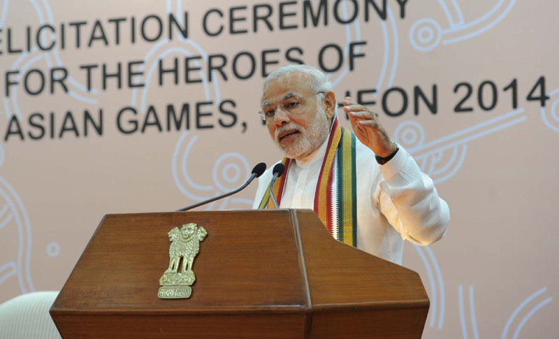 Text of PM’s address at felicitation ceremony of the medal winners of the 17th Asian Games, Incheon 2014
