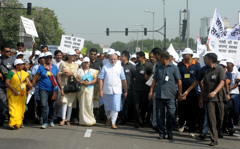 English rendering of PM’s address at the launch of “Swachh Bharat Mission” at Rajpath