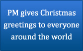 PM gives Christmas greetings to everyone around the world