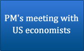 PM’s meeting with US economists