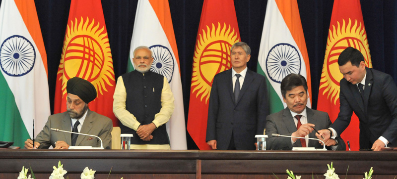 List of agreements signed during PM’s visit to the Kyrgyz Republic