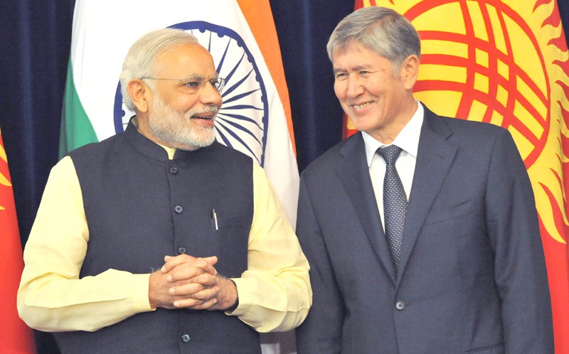Text of PM’s statement to media in the joint press briefing with President of Kyrgyzstan at Bishkek