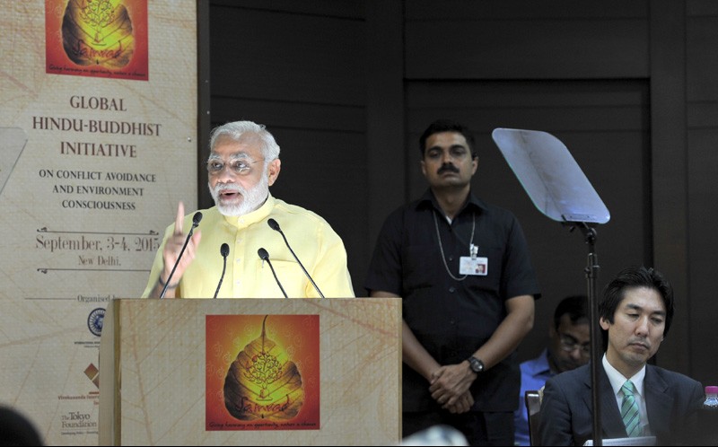 Text of PM’s address at “Samvad”- Global Hindu-Buddhist Initiative on conflict avoidance and environment consciousness