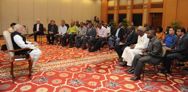 PM’s interaction with African journalists at the Editors Forum for 3rd India-Africa Forum Summit