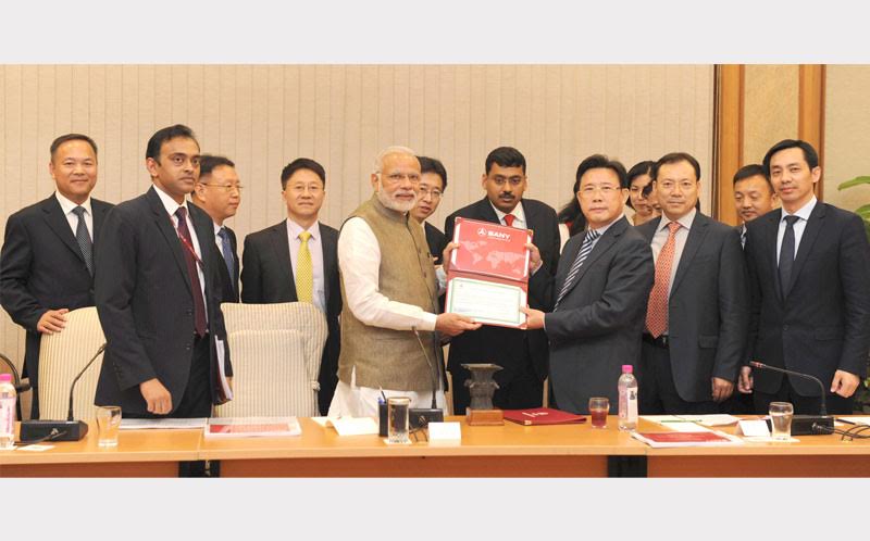 सेनी समूह और चीन के कारोबारियों के शिष्‍टमंडल ने प्रधानमंत्री से मुलाकात की