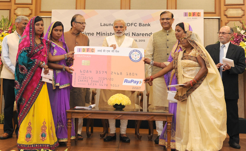 PM inaugurates IDFC Bank