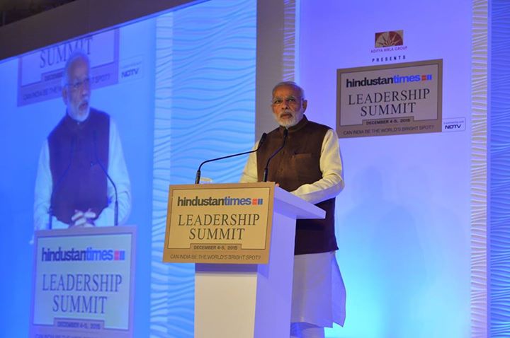Text of PM’s speech at HT Leadership Summit 2015