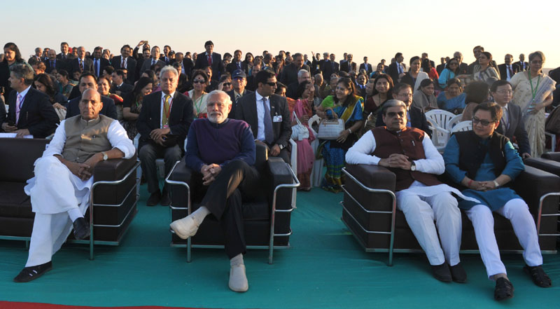 प्रधानमंत्री धोरदो पहुंचे, डीजीपी सम्मेलन के उद्घाटन सत्र में शामिल हुए