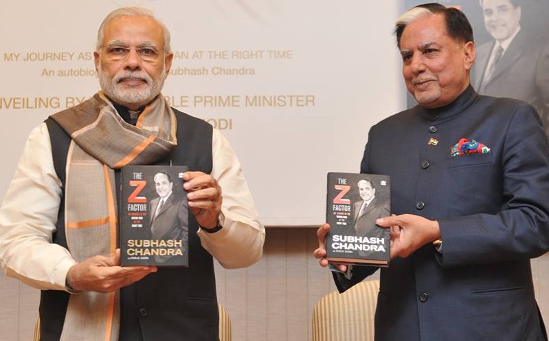 PM releases “The Z Factor,” a book written by Shri Subhash Chandra