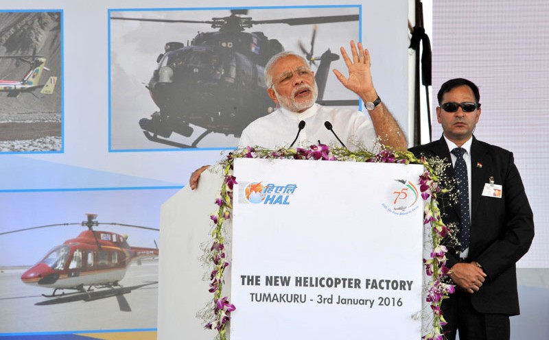 Text of PM’s address at the foundation stone laying ceremony of HAL’s new Helicopter Factory at Tumakuru