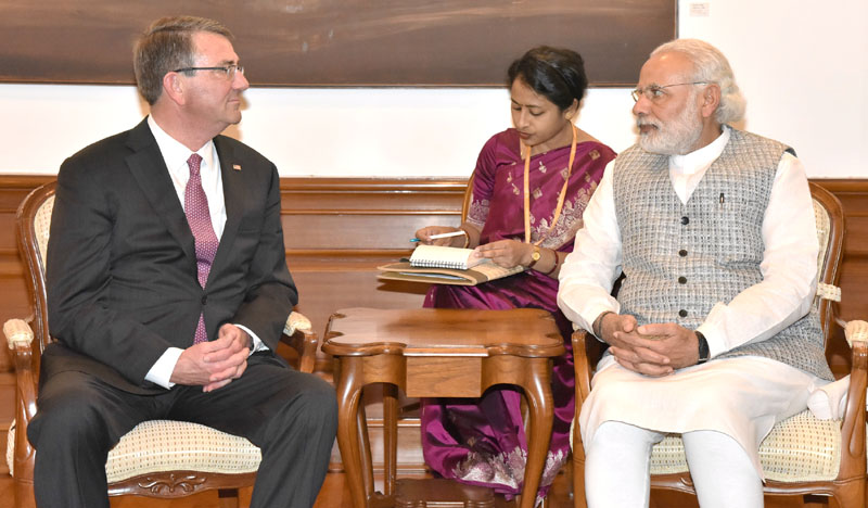 US Secretary of Defence Ashton Carter calls on the Prime Minister