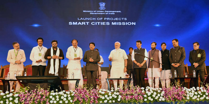 PM attends First Anniversary Celebration of Smart Cities Mission and AMRUT in Pune
