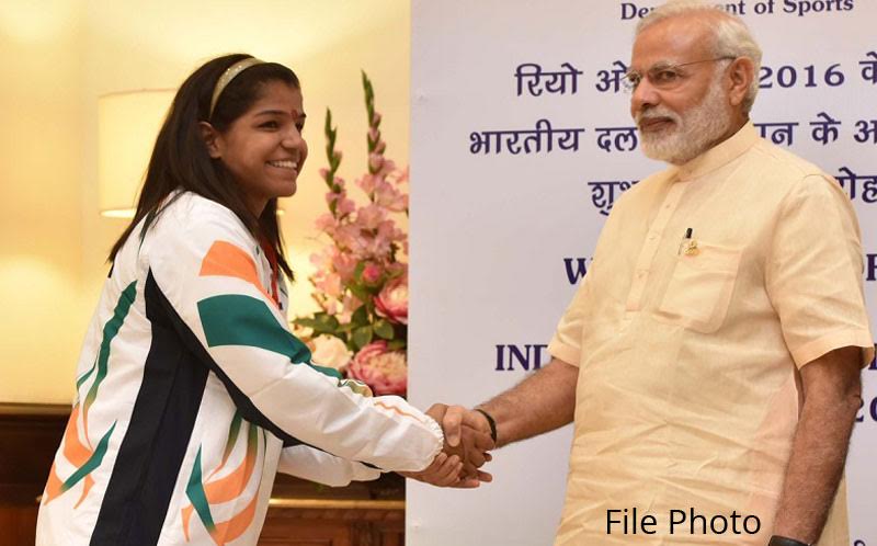 PM congratulates Sakshi Malik on winning Bronze in Rio Olympics