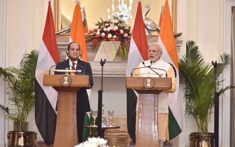 Press Statement by PM during the visit of President of Egypt to India