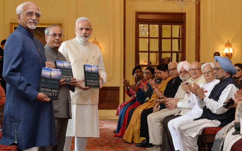 PM’s remarks at the release of the Vice-President’s book “Citizen and Society” by the President of India