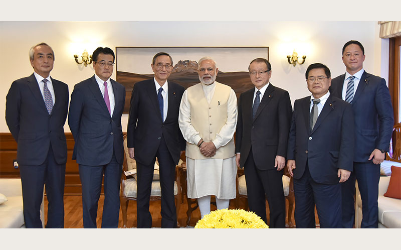 Delegation of Japan-India Parliamentarians’ Friendship League calls on PM