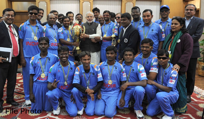 PM conveys his best wishes all the participants of T20 World Cup for the Blind-2017
