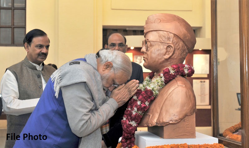 PM salutes Netaji Subhas Chandra Bose, on his birth anniversary