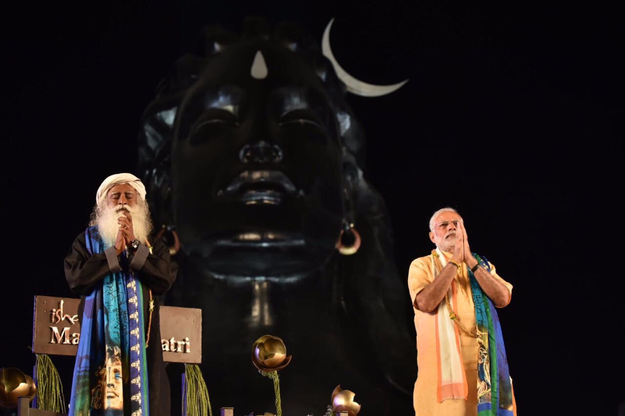 ‘आदियोगी’ शिव की 112 फीट ऊंची प्रतिमा के अनावरण के अवसर पर प्रधानमंत्री का संबोधन
