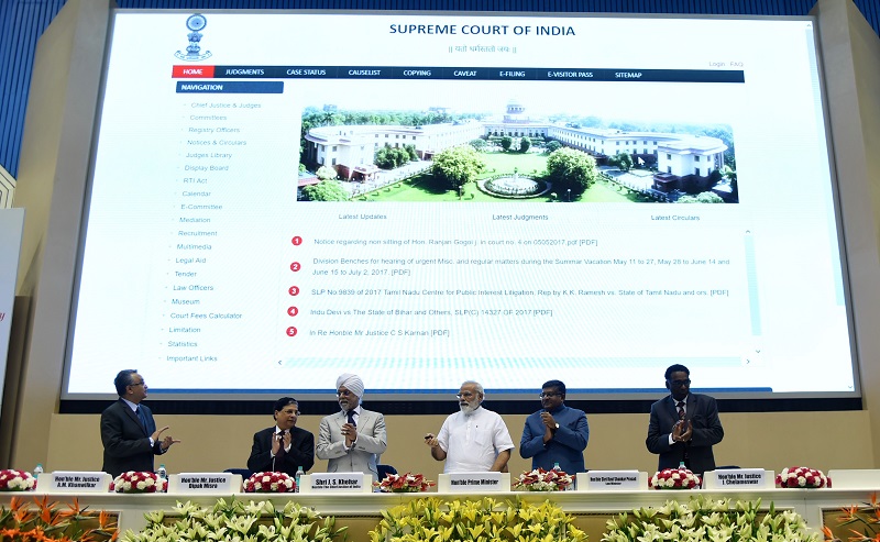 PM attends event to mark introduction of digital filing as a step towards paperless Supreme Court