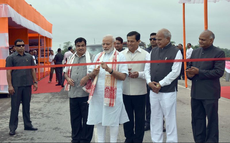 PM inaugurates India’s longest bridge in Assam, addresses public meeting at Dhola