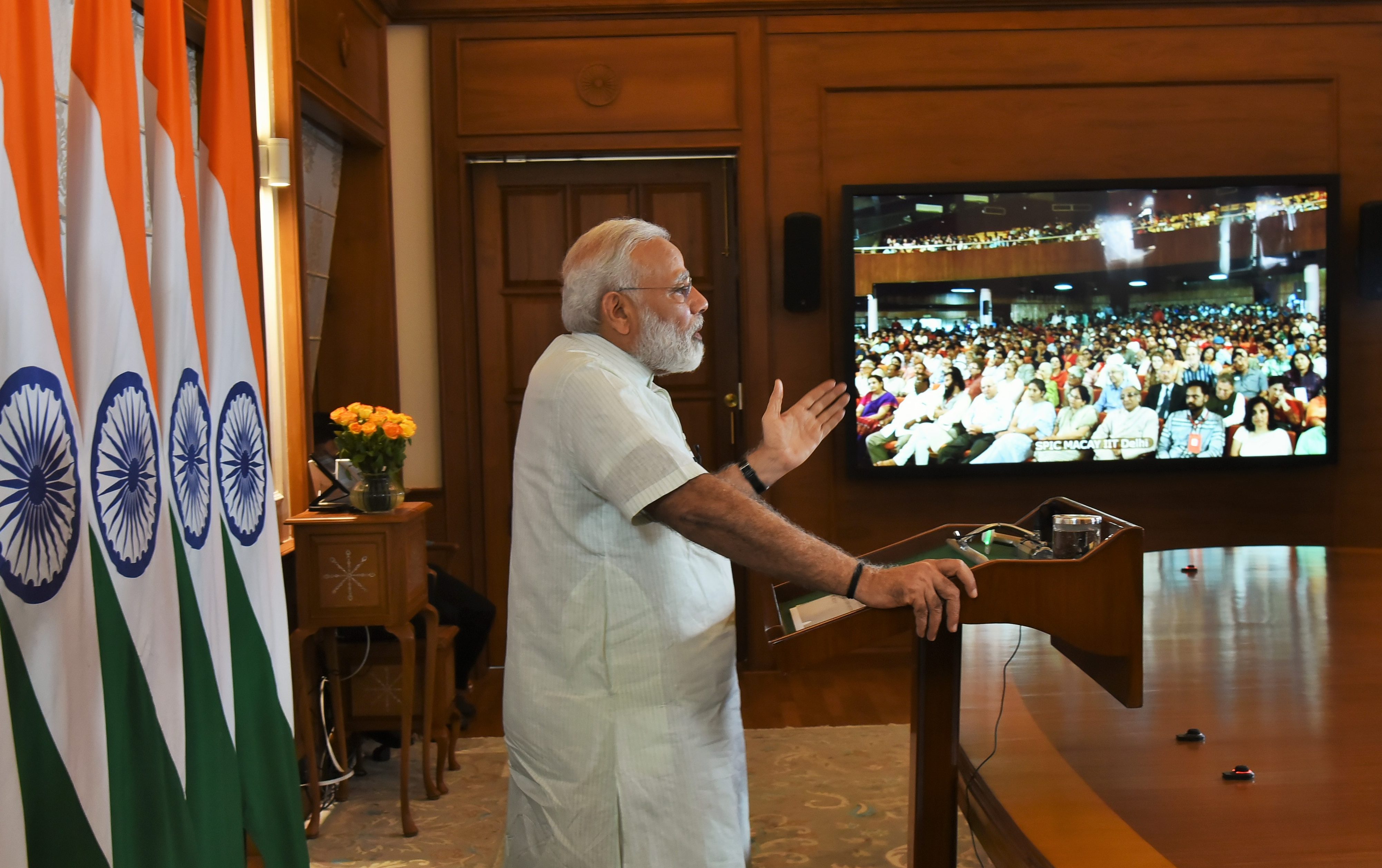 PM’s address on the occasion of the 5th International Convention of SPIC MACAY at New Delhi – via video conferencing