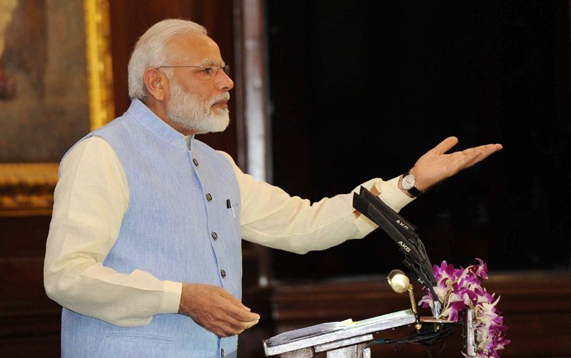 PM’s address at the launch of Goods & Service Tax from Central Hall of Parliament