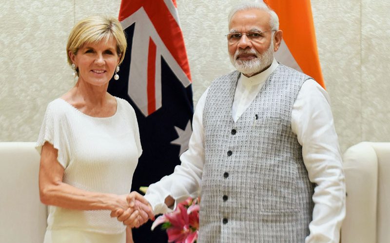 Ms. Julie Bishop MP, Foreign Minister of Australia calls on PM