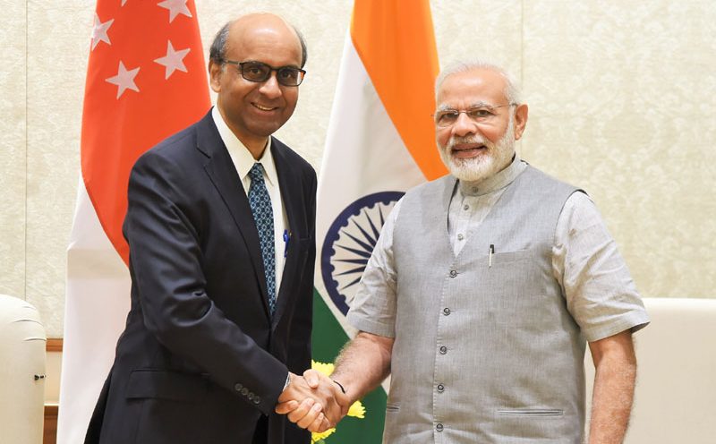 H. E. Mr. Tharman Shanmugaratnam, Deputy Prime Minister of Singapore calls on PM