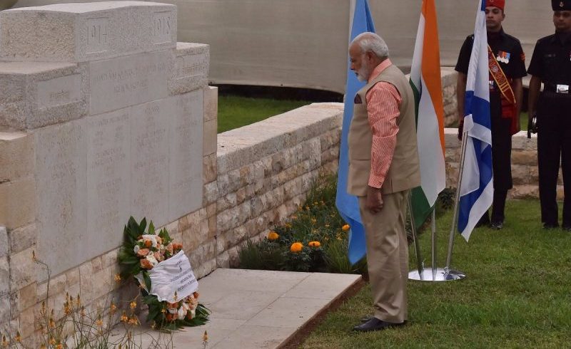 PM salutes the brave Indian soldiers who laid down their lives to liberate Haifa in 1918