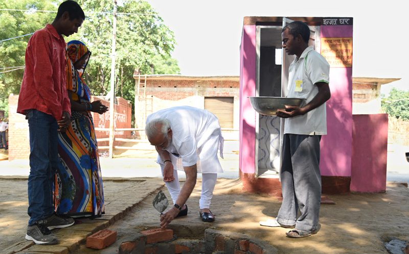 PM performs Swachhta Shramdaan, visits Pashudhan Arogya Mela, addresses gathering at Shahanshahpur, Varanasi