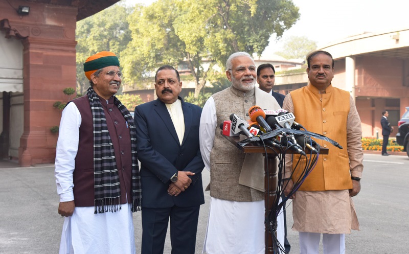 PM’s statement to media at the start of the Winter Session of Parliament