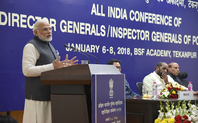 PM addresses Valedictory Ceremony at DGP/IGP Conference at Tekanpur