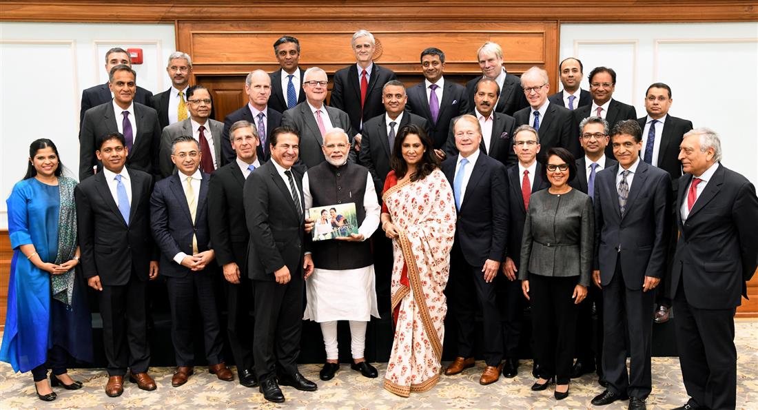 Board members of United States India Strategic Partnership Forum call on PM