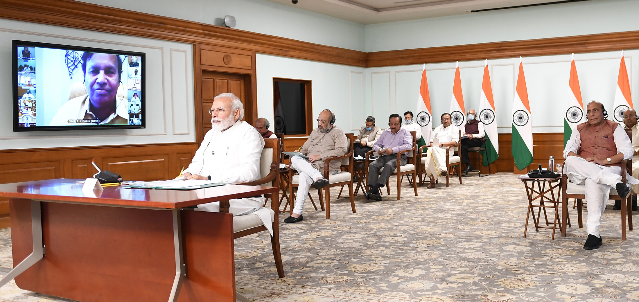 PM interacts with leaders of political parties Prime Minister of India