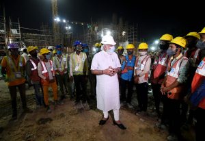 প্রধানমন্ত্রী নতুন সংসদ ভবনের নির্মাণ কাজ পরিদর্শন ও তা পর্যালোচনা করেছেন