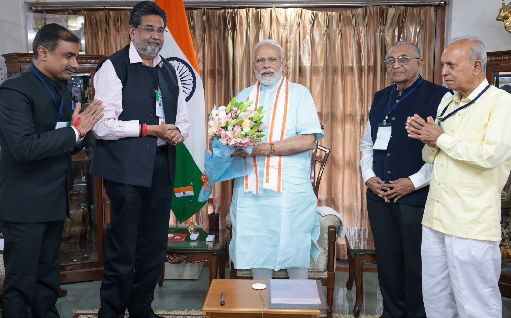 PM chairs meeting of the Shree Somnath Trust in Gandhinagar, Gujarat ...