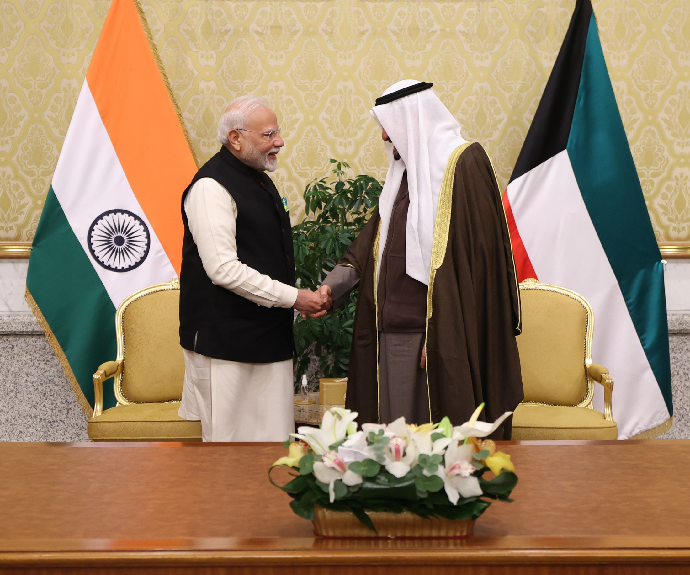 PM witnesses the signing of MoUs between India and Kuwait, in Kuwait on December 22, 2024.