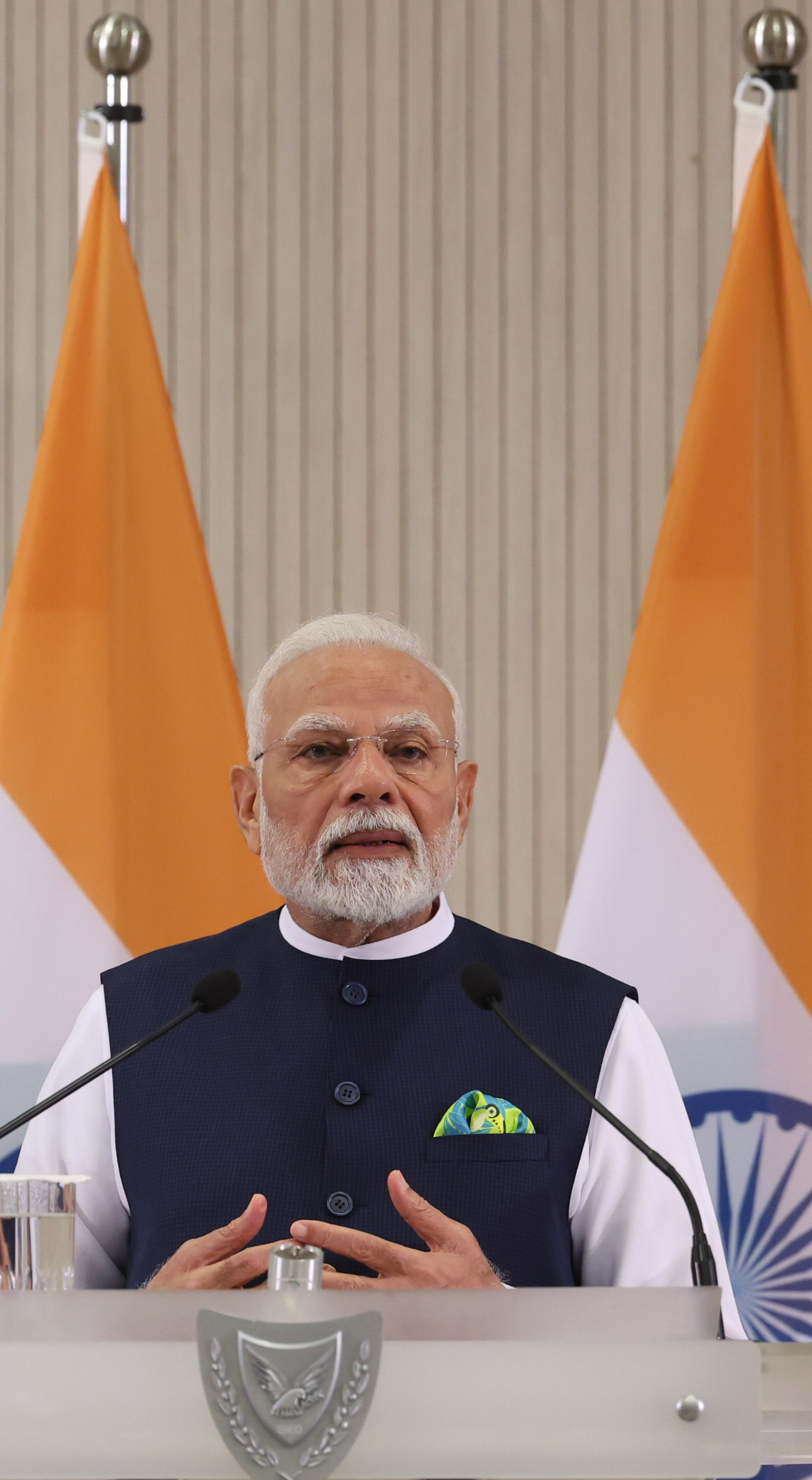 Press Statement by PM at the Joint Press Briefing with the President of Cyprus
