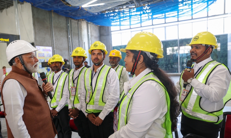 PM reviews India’s high-speed Bullet train momentum at Surat, Gujarat