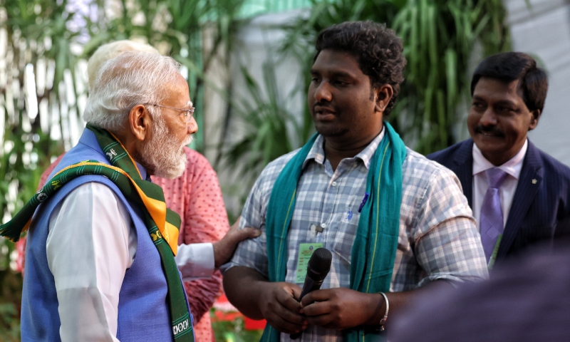 PM interacts with farmers at South India Natural Farming Summit 2025 in Coimbatore, Tamil Nadu