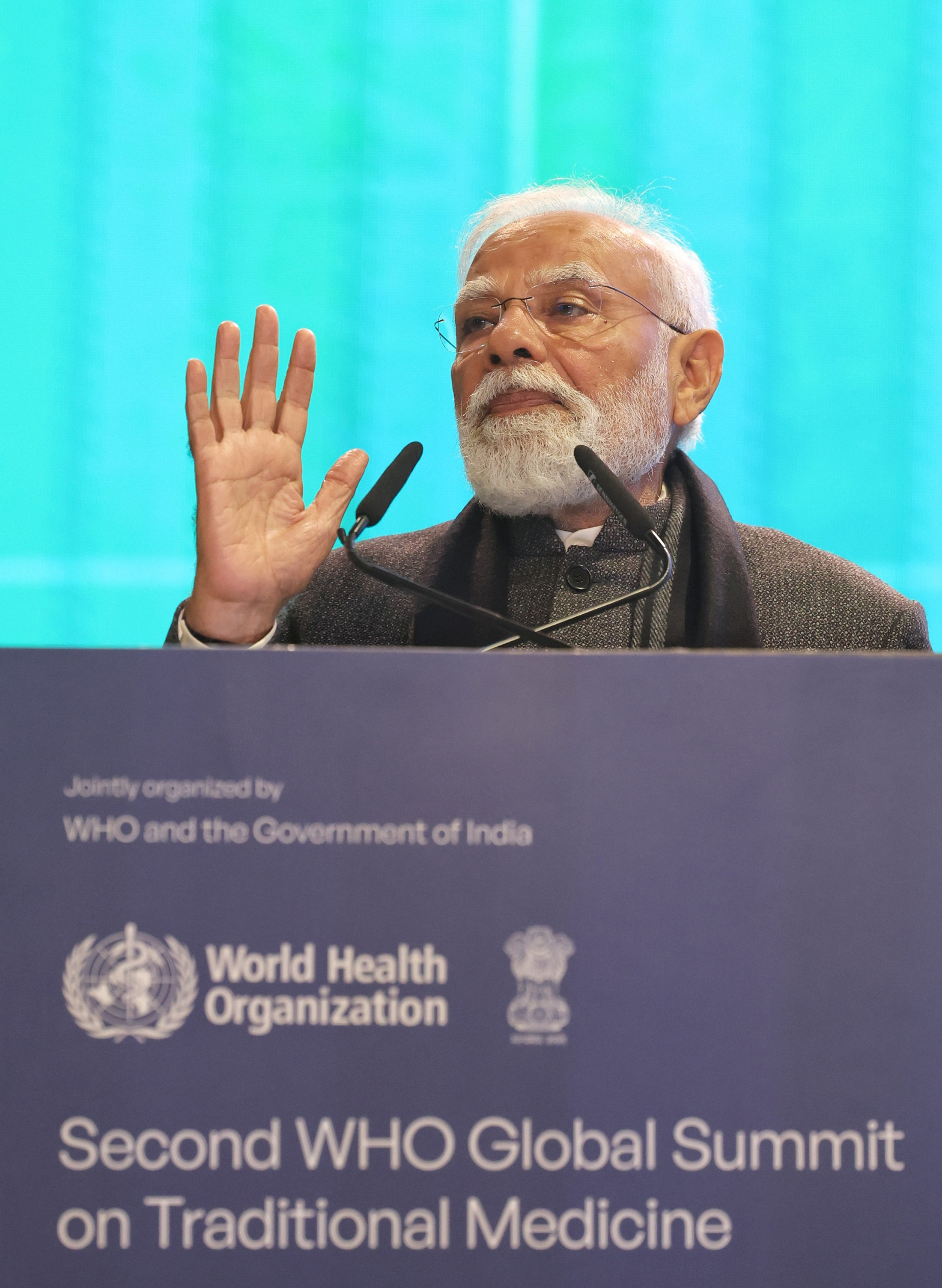 PM&rsquo;s address at the 2nd WHO Global Summit on Traditional Medicine in New Delhi