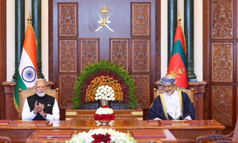 ഇന്ത്യൻ പ്രധാനമന്ത്രി ശ്രീ നരേന്ദ്ര മോദിയുടെ ഒമാൻ സന്ദർശനവേളയിലെ ഇന്ത്യ-ഒമാൻ സംയുക്ത പ്രസ്താവന