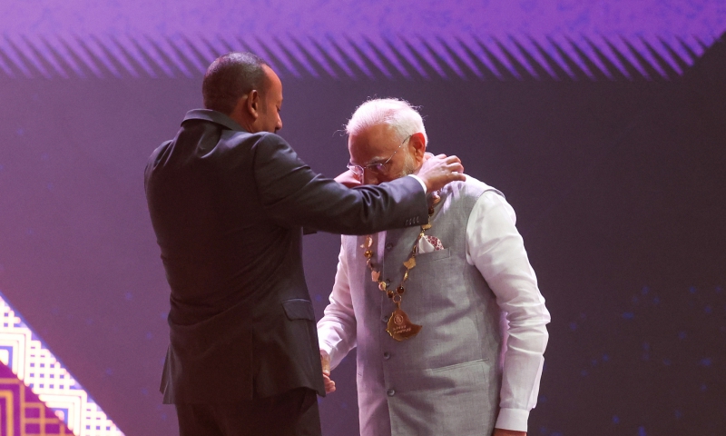 PM receives the highest award of Ethiopia