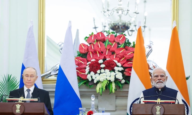 Press statement by the PM during the joint press statement with the President of Russia